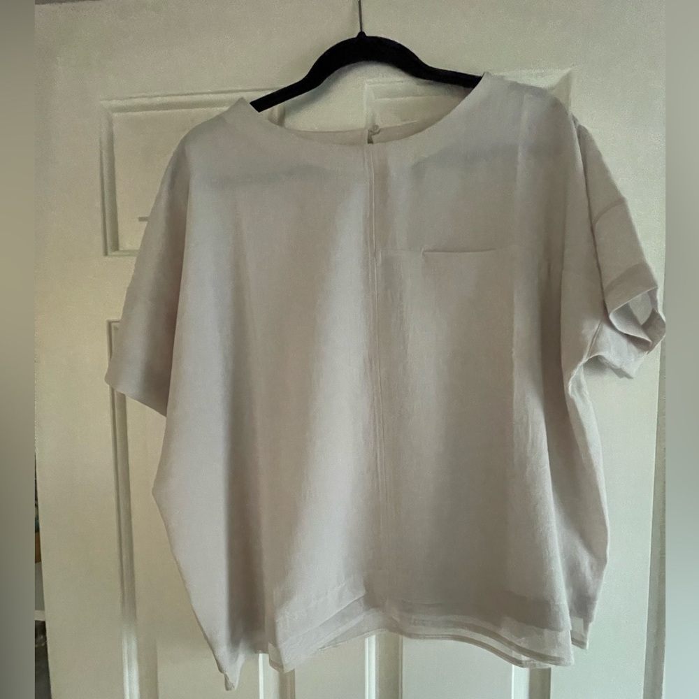 Lululemon shift in time shirt sz 8 dune light chrome